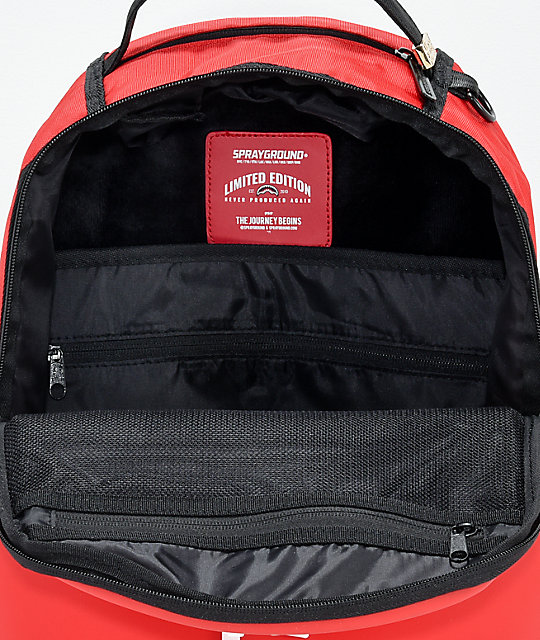 Sprayground Oversized Logo Red Backpack | Zumiez