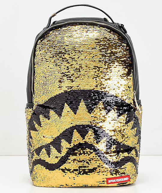 Sprayground Sequins Shark Mouth Backpack | Zumiez
