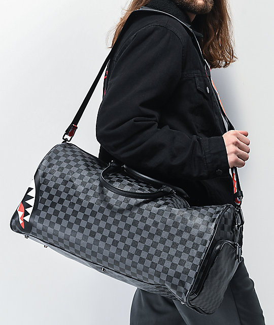 sprayground sharks in paris duffel