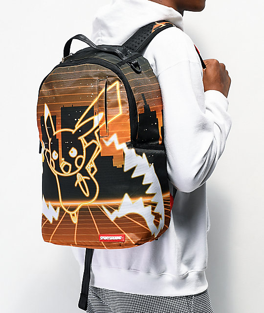 neon shark backpack