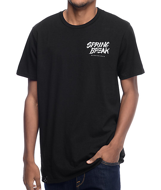 Spring Break Surf Club Black T-Shirt | Zumiez