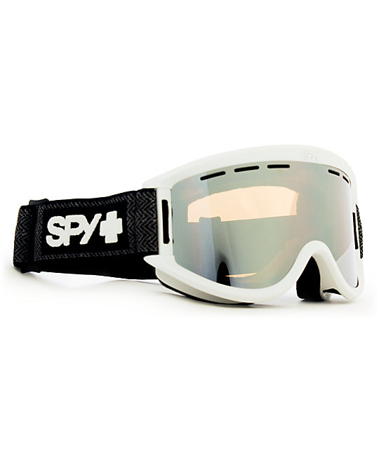 Spy Getaway Occupy Matte White Snowboard Goggles | Zumiez