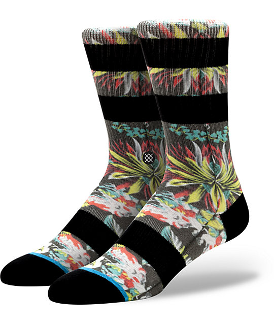 Stance Kamea Floral Print Crew Socks | Zumiez