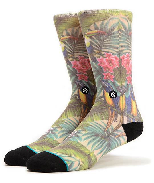 Stance Mahalo Hawaiian Print Crew Socks | Zumiez