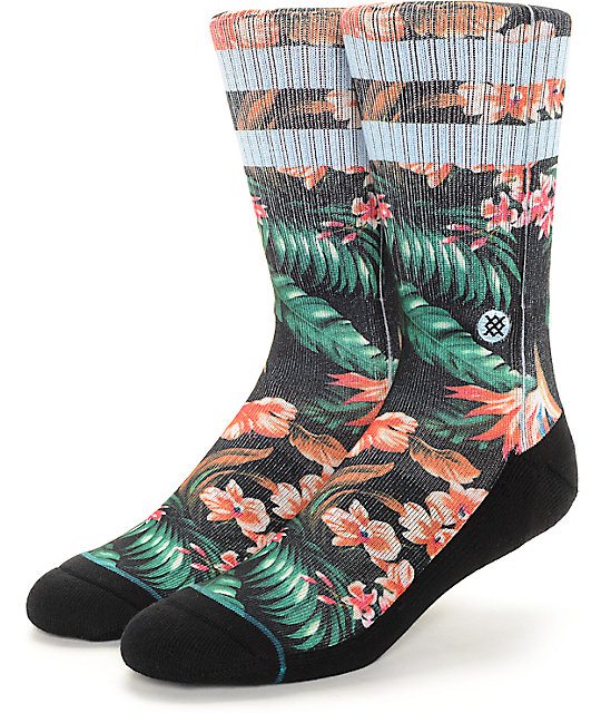 Stance Trades Floral Crew Socks at Zumiez : PDP