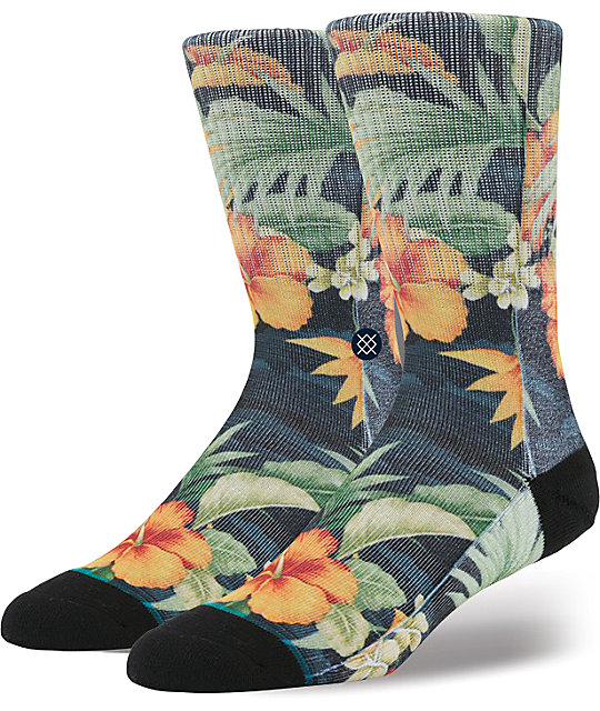 Stance Two Scoops Floral Crew Socks | Zumiez