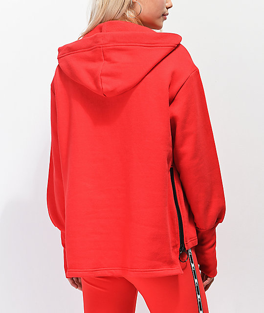 red champion hoodie zumiez