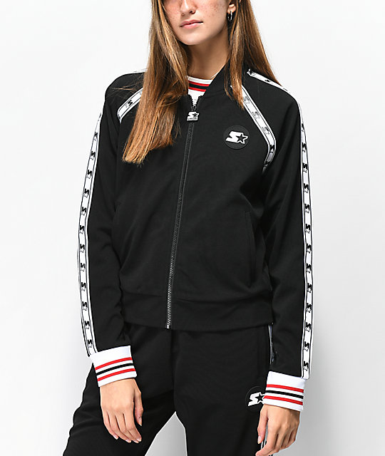 Starter Taped Black Track Jacket Zumiez