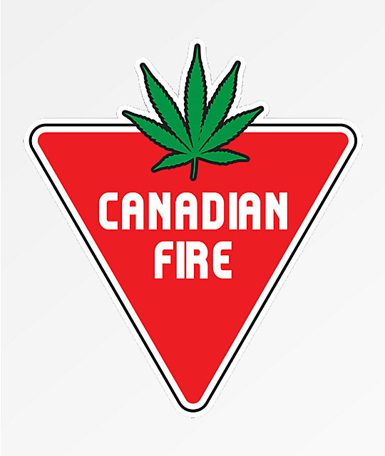Stickie Bandits Canadian Fire Sticker