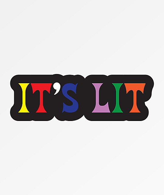 Stickie Bandits Lit World Black Sticker