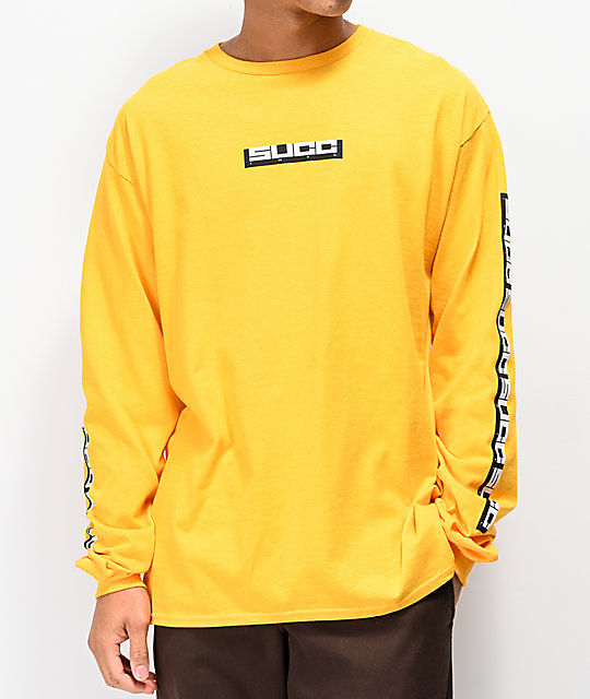 gold long sleeve tee