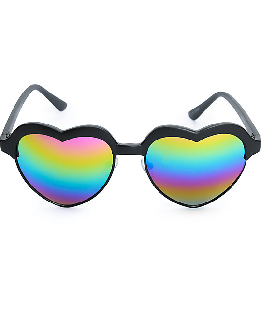 gafas en forma de corazon