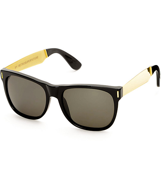 super black and gold sunglasses