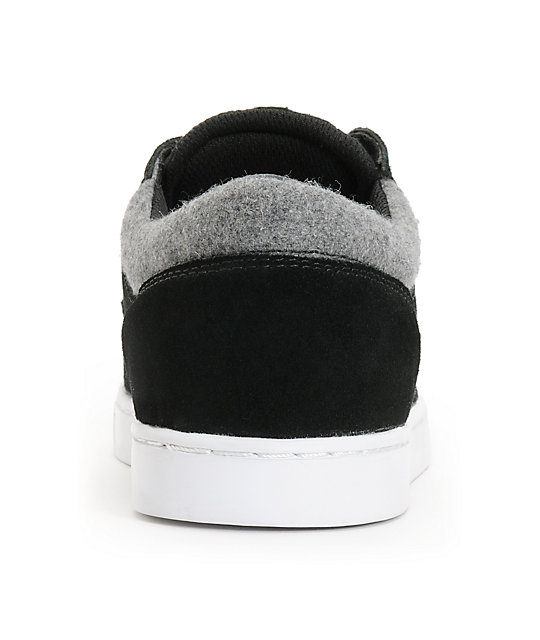 Supra Carver Black \u0026 Grey Wool Shoes 