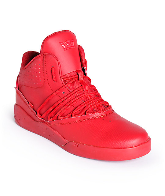 Supra Estaban Red, Red & Red Shoes at Zumiez : PDP