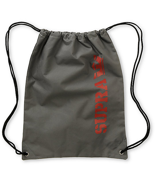 Supra Grey Drawstring Bag | Zumiez