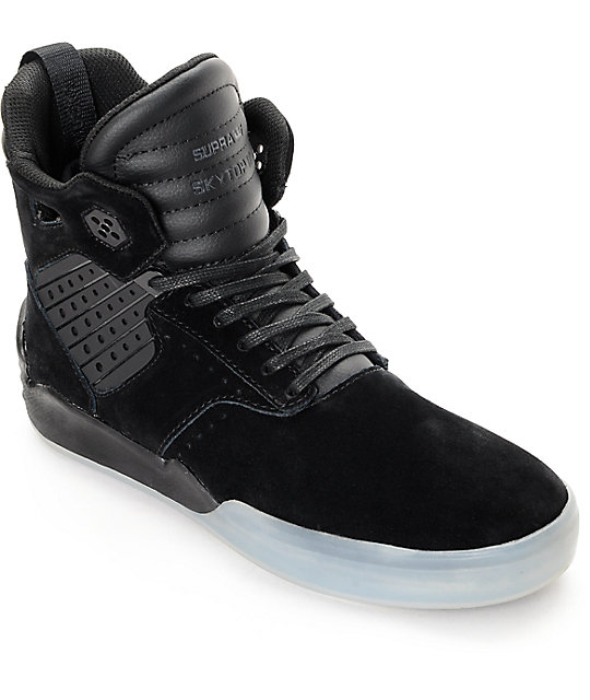 Supra Skytop IV Black Translucent Skate Shoes | Zumiez