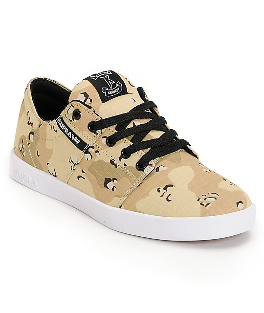 Supra TK Stacks Desert Camo Canvas Skate Shoes at Zumiez : PDP