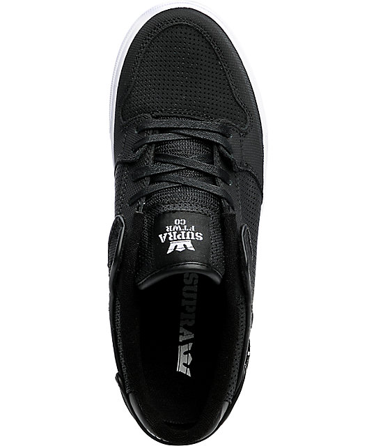 Supra Vaider Low Tuf  Black Perf Shoes  Zumiez