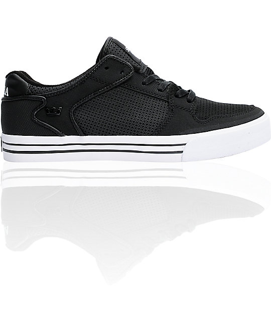 Supra Vaider Low Tuf  Black Perf Shoes  Zumiez