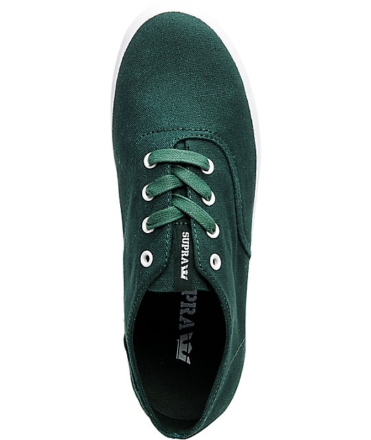 dark green canvas shoes