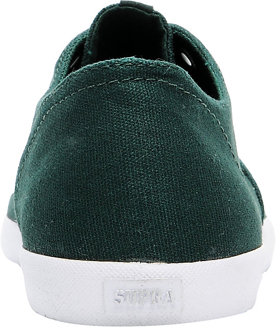 dark green canvas shoes