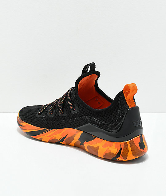 orange camo sneakers