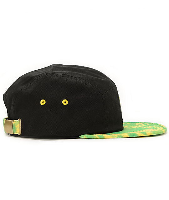 Supra x Shake Junt Black 5 Panel Hat | Zumiez