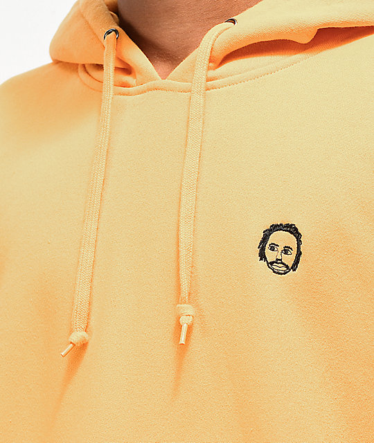 gold colored hoodie