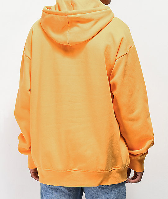 gold colored hoodie