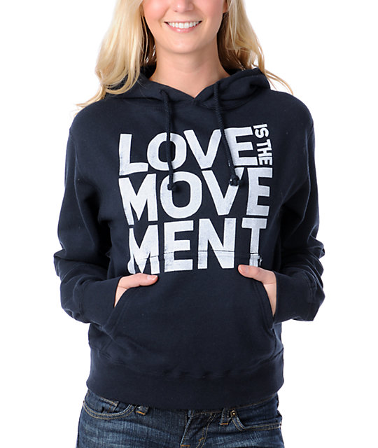 TWLOHA Love Is The Movement Navy Pullover Hoodie | Zumiez