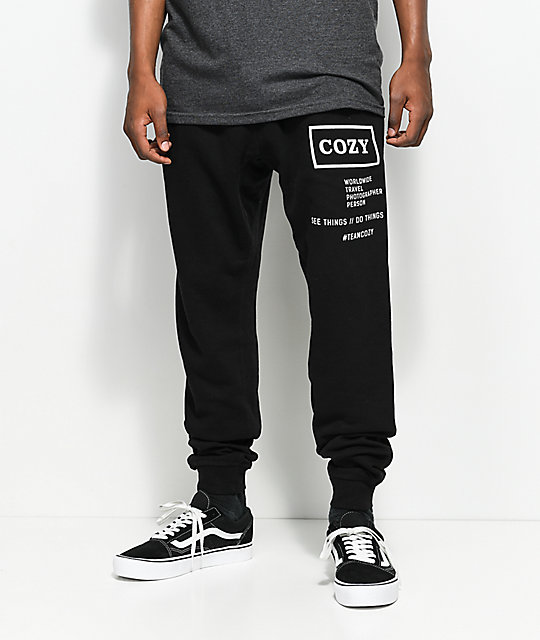 Team Cozy Shooter Black Sweatpants Zumiez