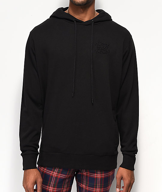 teddy fresh spongebob black hoodie