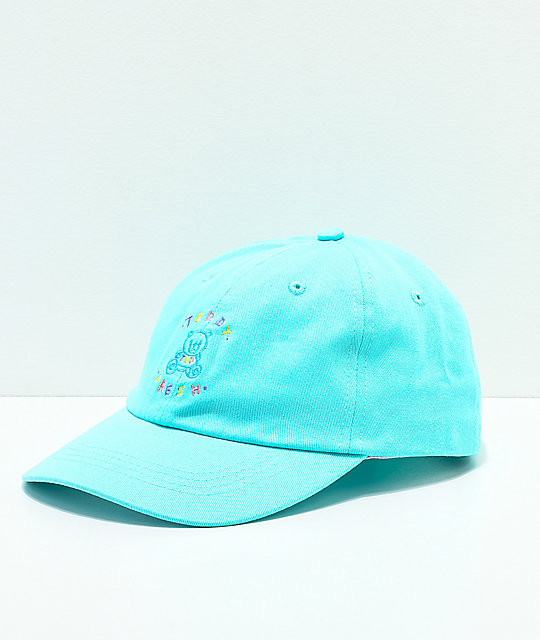 pastel blue hat