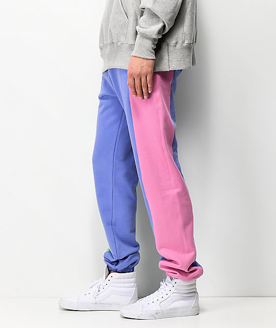 nike jogger pastel color block