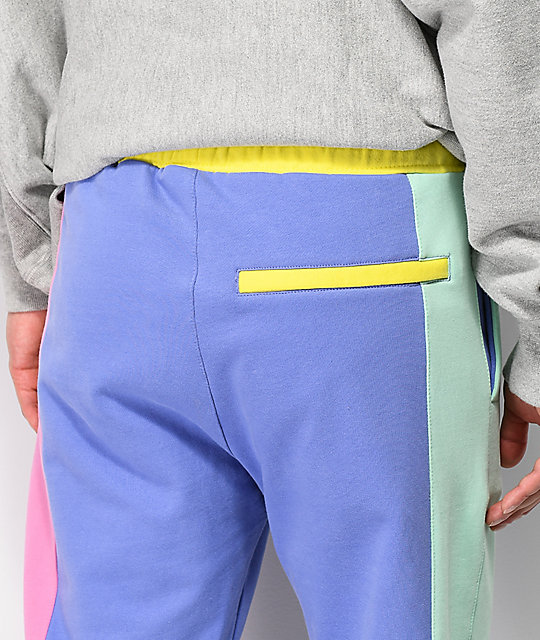 pastel yellow sweatpants