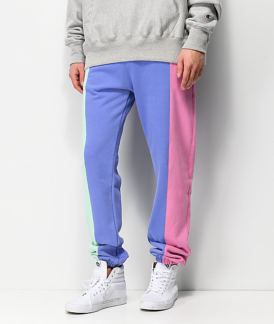 multi colored joggers