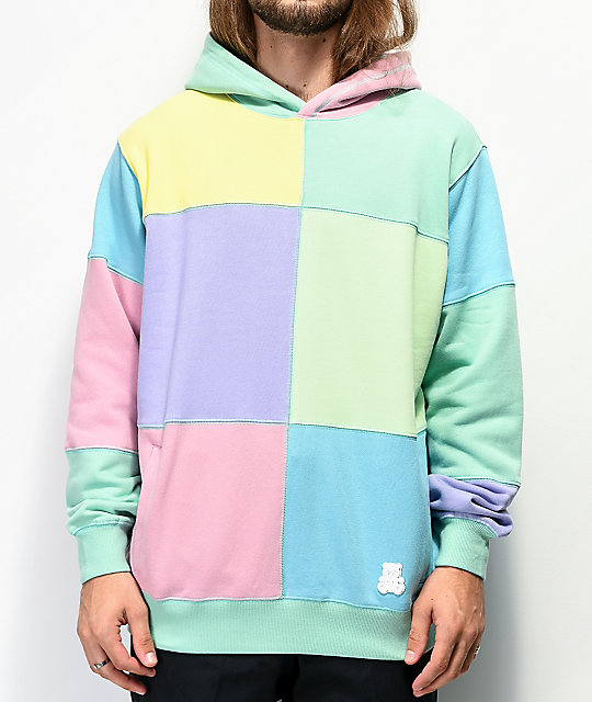 pastel teddy hoodie
