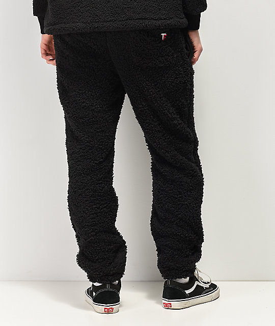 teddy bear fleece joggers