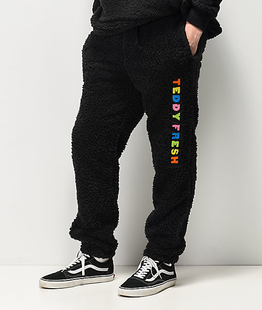 sherpa fleece joggers