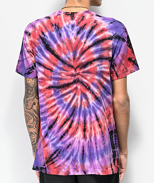 Download Red Black And White Tie Dye Shirt Background