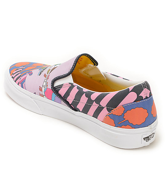 The Beatles X Vans Slip On Yellow Submarine Sea of Monsters Skate Shoes ...