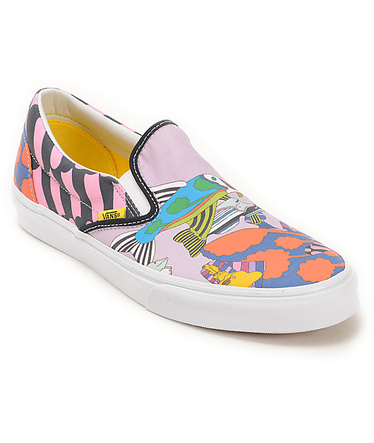 The Beatles X Vans Slip On Yellow Submarine Sea of Monsters Skate Shoes ...