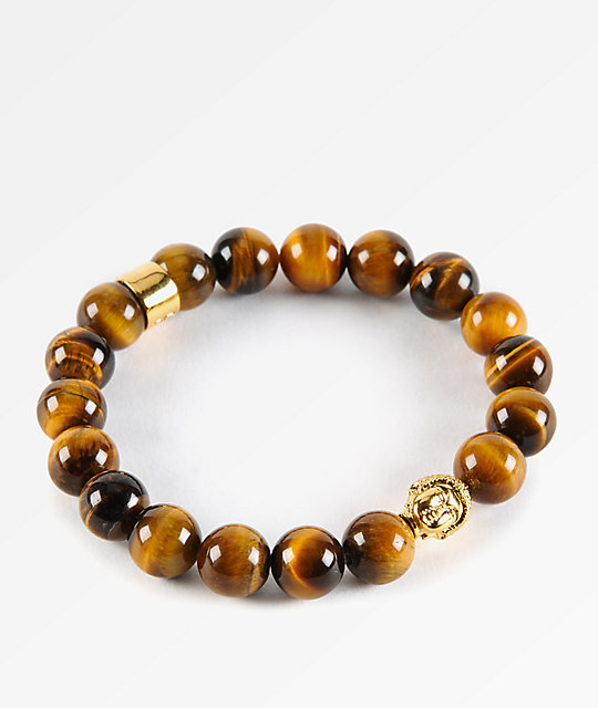 The Gold S Buddha Tiger Eye Gemstone Bracelet Zumiez The Gold S Buddha Tiger Eye Gemstone Bracelet