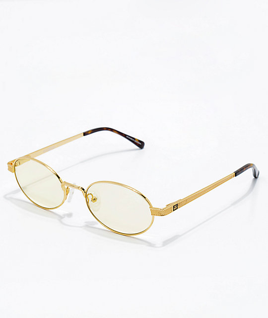 The Gold Gods The Ares Yellow Gradient Sunglasses | Zumiez