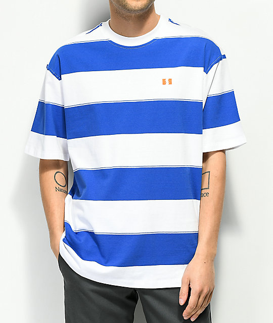 camiseta rayas azules y blancas