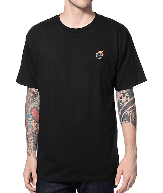 The Hundreds Crest Adam Black T-Shirt | Zumiez