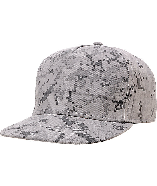 grey camo hat