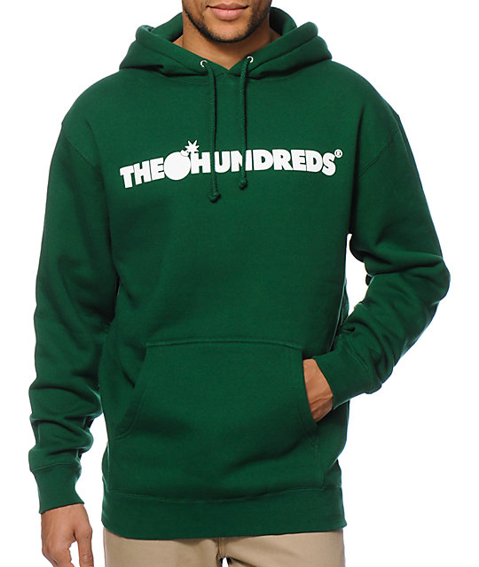 The Hundreds Forever Bar Dark Green Hoodie | Zumiez