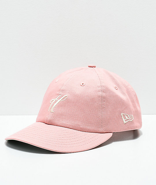 pink strapback hat